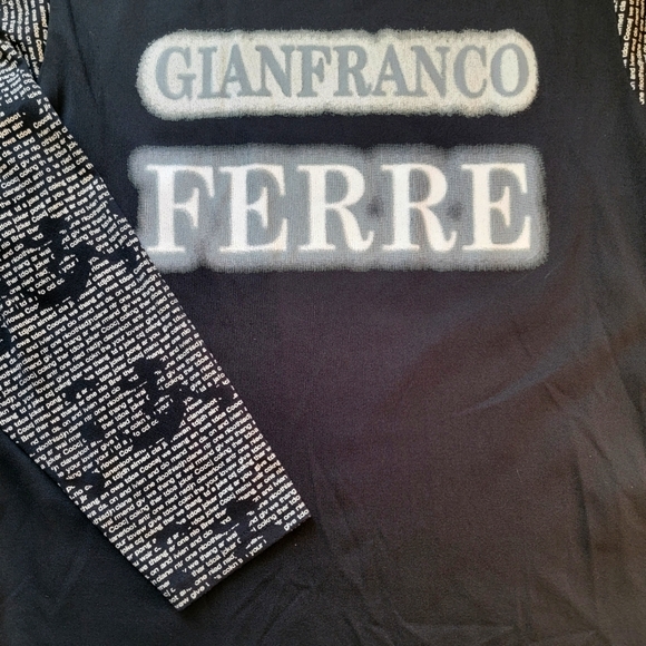 Gianfranco Ferre 'Script' Long Sleeve Shirt - Mens - Picture 4 of 7